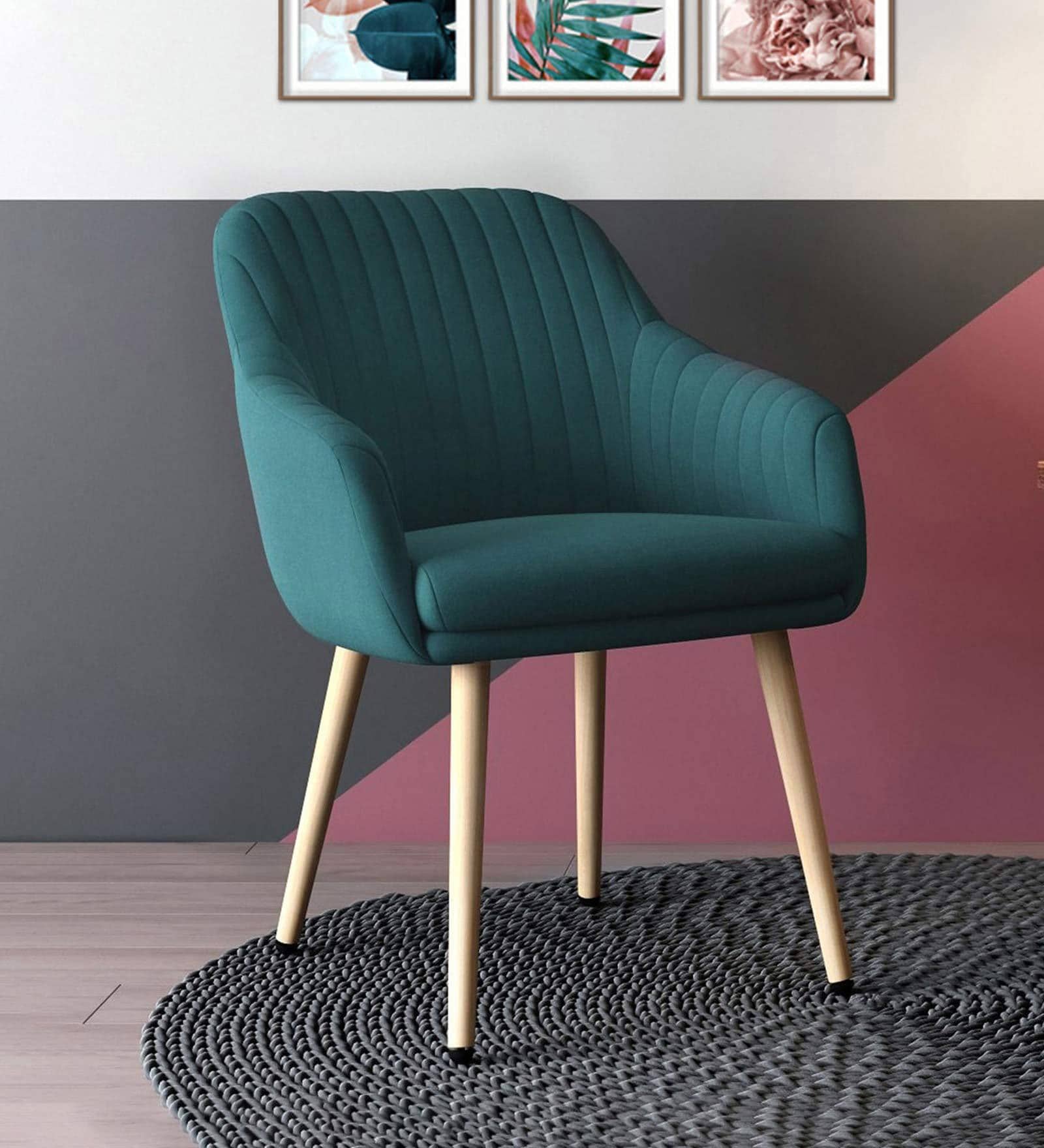 Bay Armchair in Dark Green Colour
