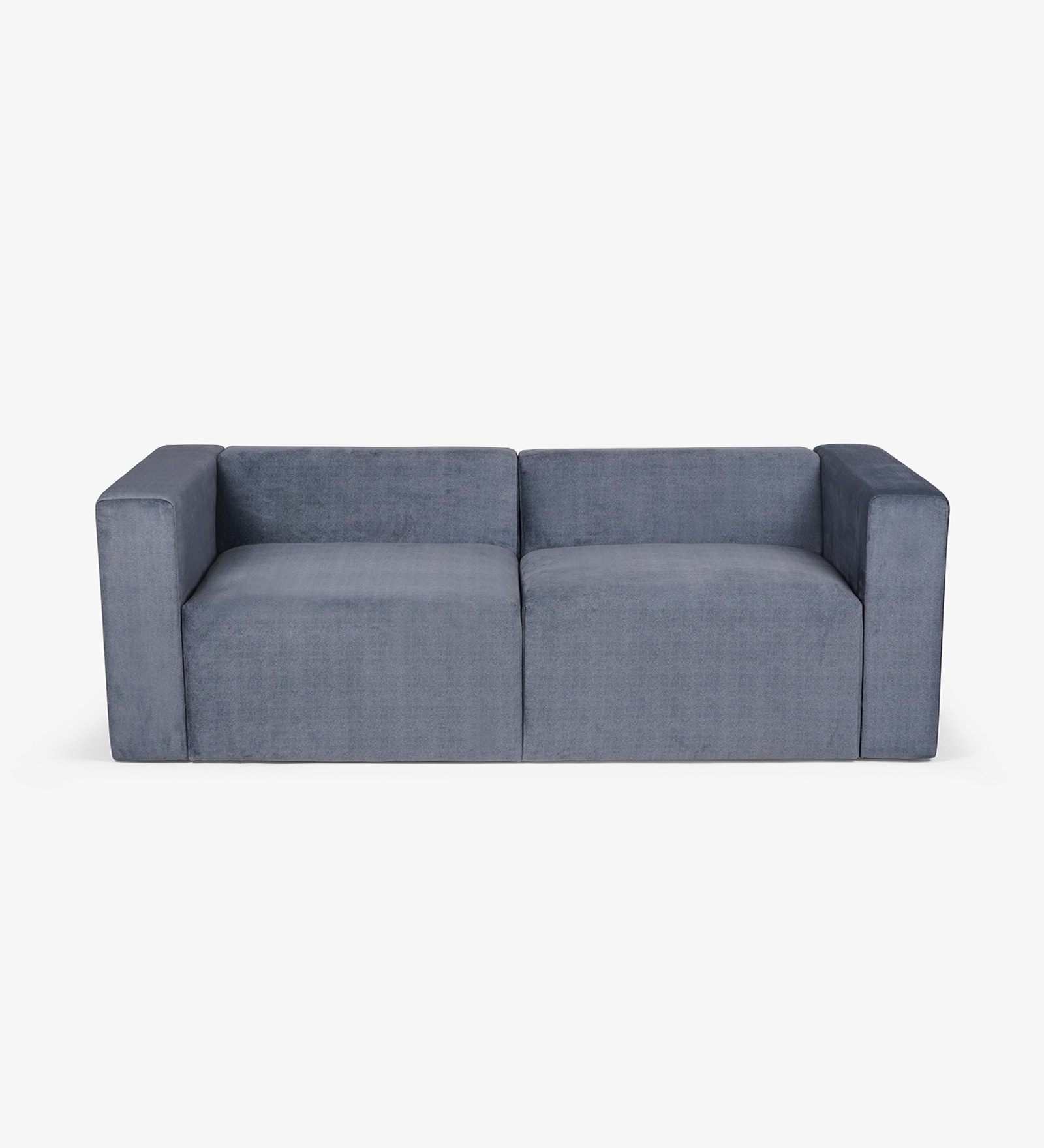 Bayo Fabric 3 Seater Sofa In Blue Colour