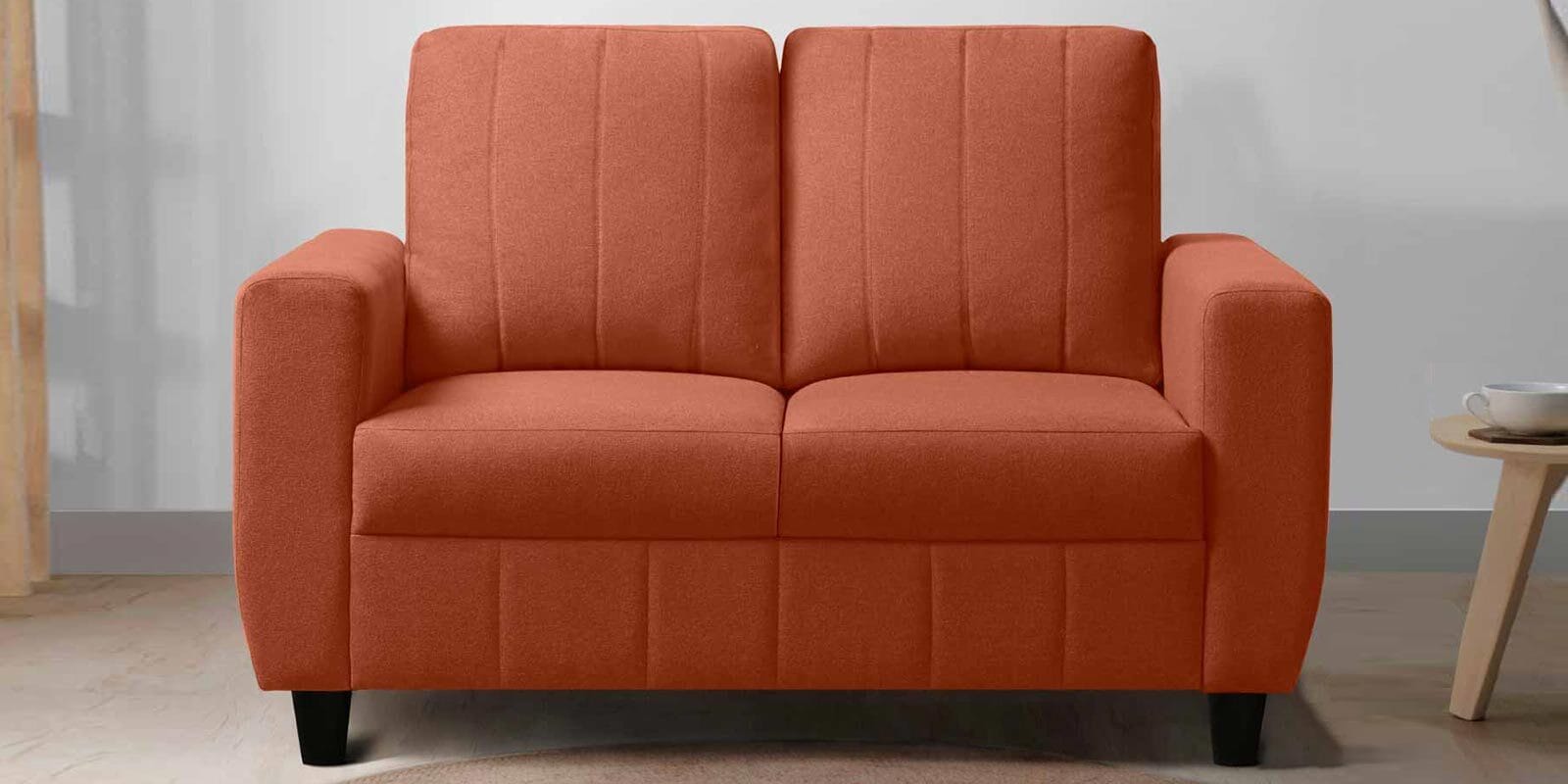 Bae Fabric 2 Seater Sofa in Ember Orange Colour