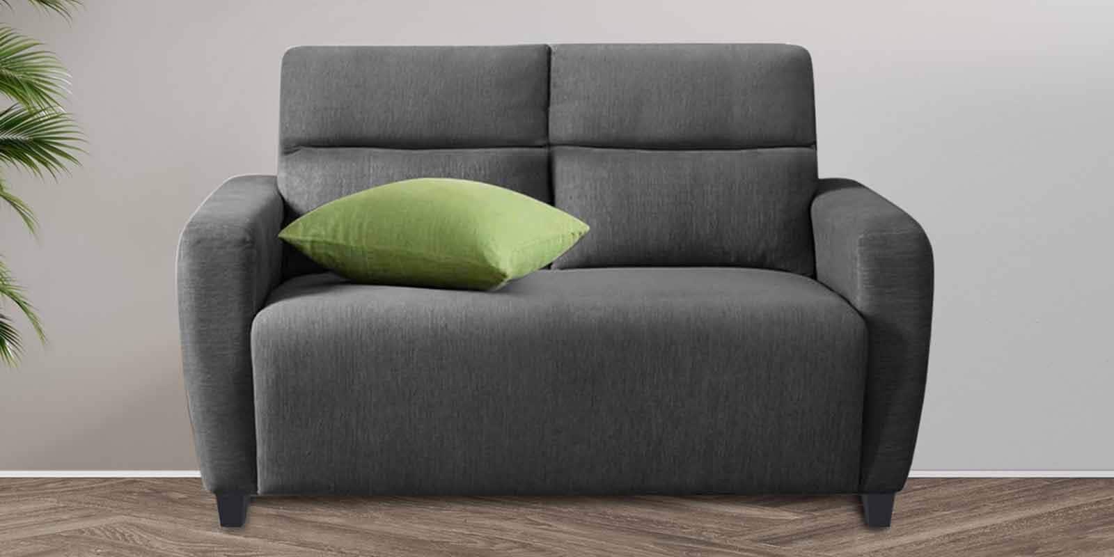 Bakadi Fabric 2 Seater Sofa in Charcoal Grey Colour