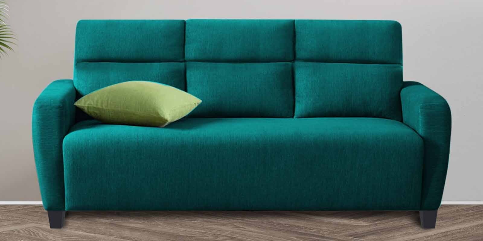 Buy Bakadi Fabric 3 Seater Sofa in Sea Green Colour at 50 OFF by