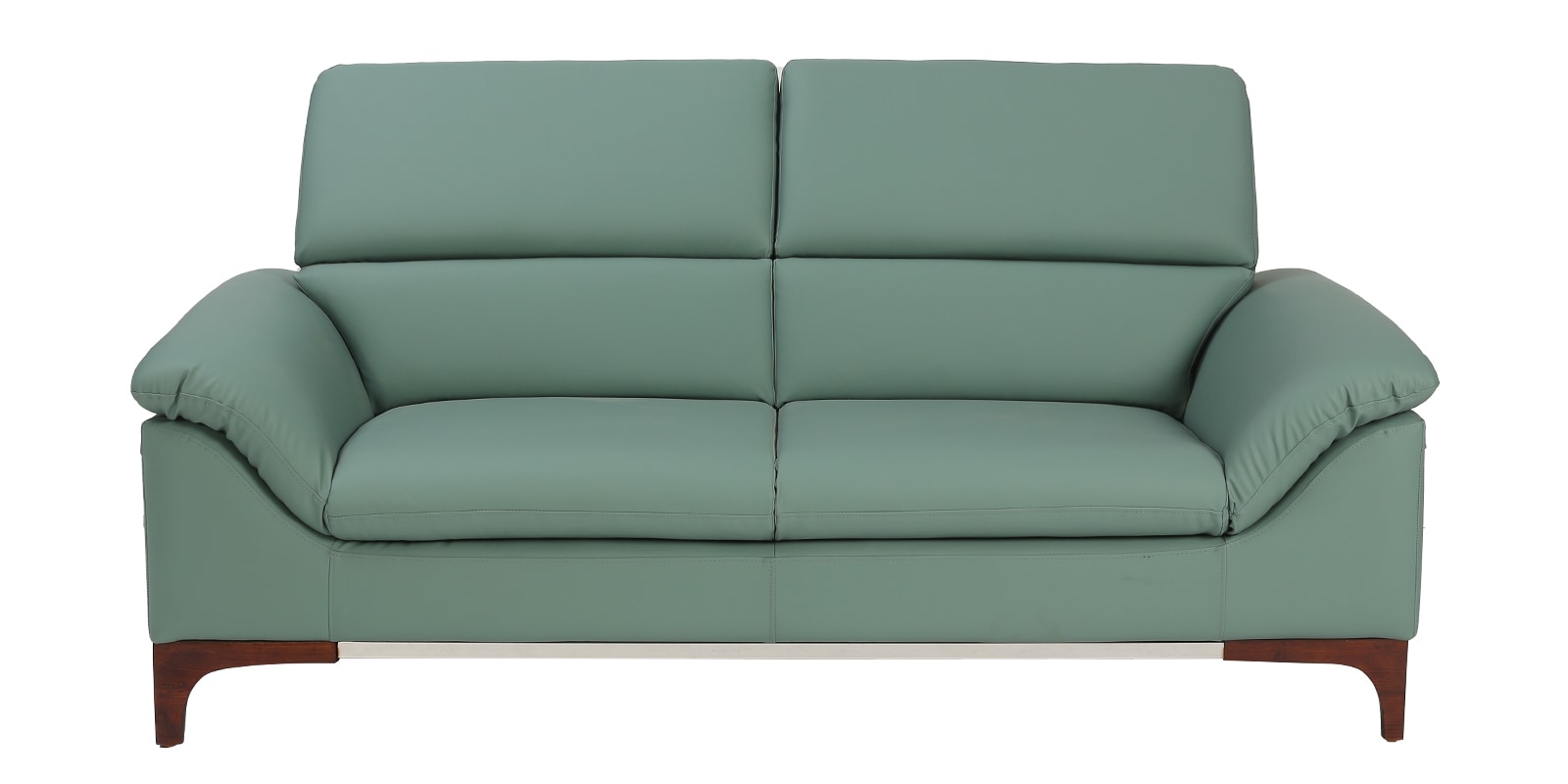 Buy Bario Leatherette 2 Seater Sofa In Sage Green Colour at 19 OFF by