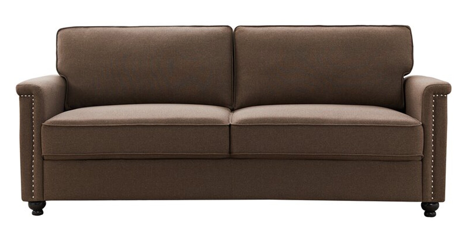 Barry Fabric 3 Seater Sofa in Brown Colour