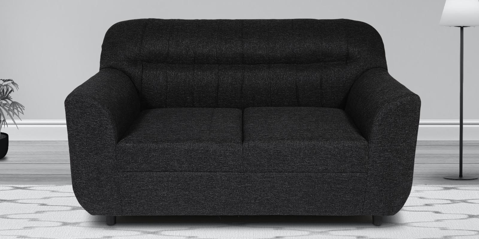 Batman 2 Seater Sofa in Charcoal Grey Colour