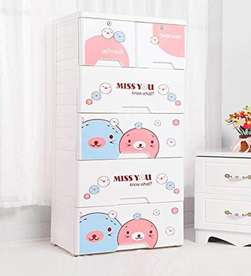 Buy Miss You Vector Five Layers Chest Of Drawer With Six Shelves