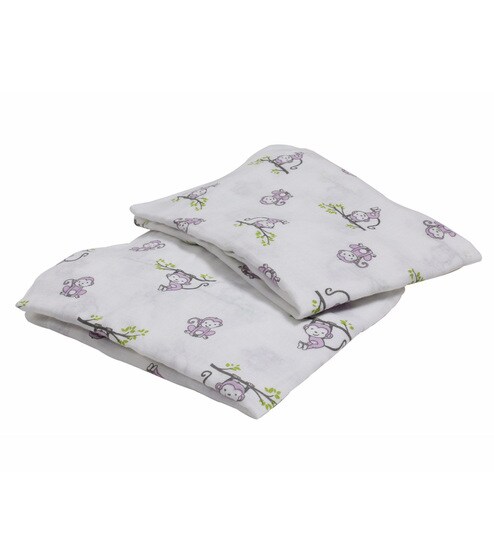 Buy Bacati Multicolour Muslin 52 X 28 Inch Happy Monkeys Crib Baby