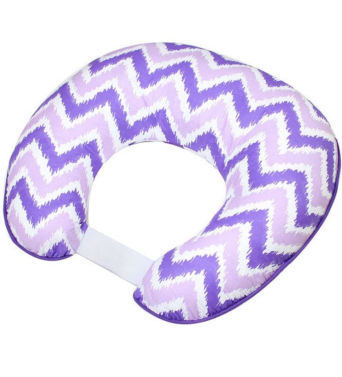 Buy Purple Zigzag Nursing Pillow Cover Only By Bacati Online