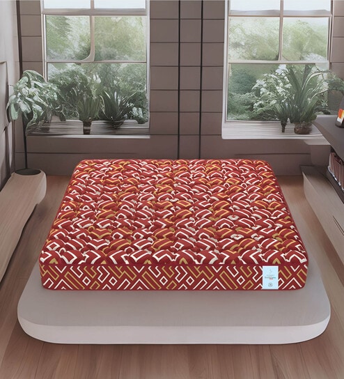 BACK SUPPORT Orthosense Cocopedic Tech. Coir 5 Inches King Size Mattress in Maroon Colour