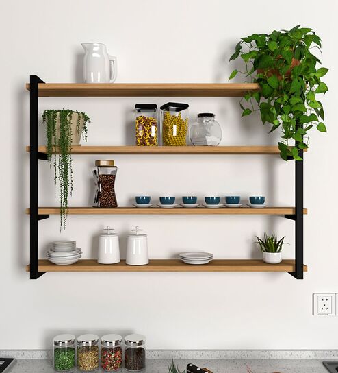 Contemporary Design Backlit Wall Shelf