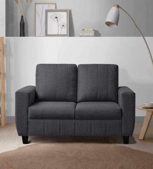 Bae Fabric 2 Seater Sofa in Stone Grey Colour