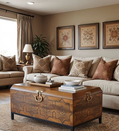 Bahar Storage Centre Table In Walnut Finish