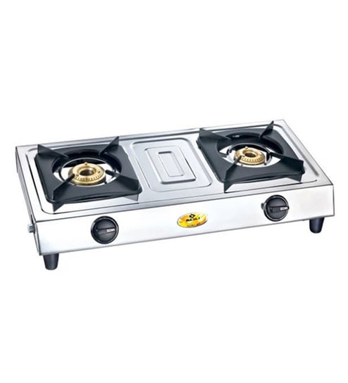 burner stove gas 2 2 Gas Burners Bajaj Stainless Popular 2 Buy Eco Steel