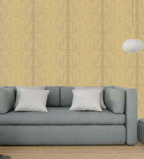 Bakelite Yellow Design Wallpaper