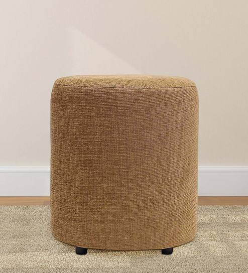 Barrel Ottoman In Coffee Colour By Siwa Style