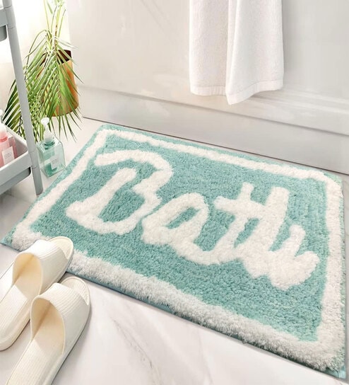 Bath Geometric Microfibre 24x16 Inches Bath Mat