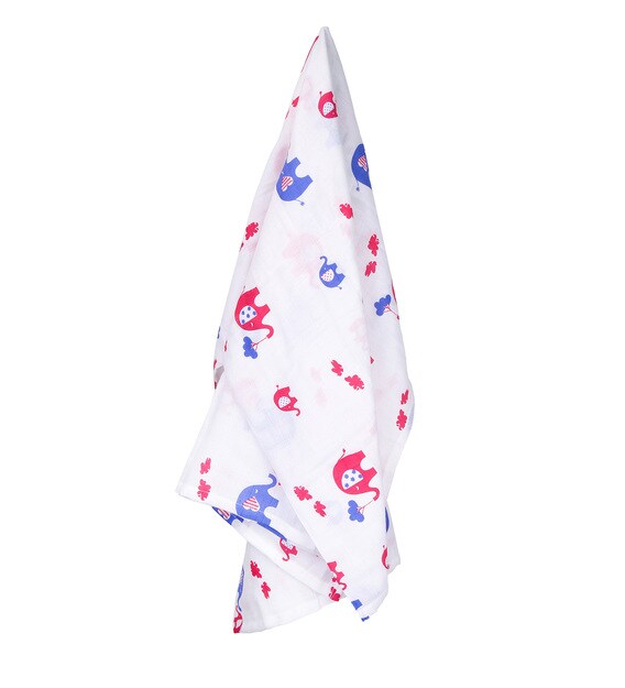 Buy Baby Elephant Swaddle Wrap in Multicolour by PolkaTots Online