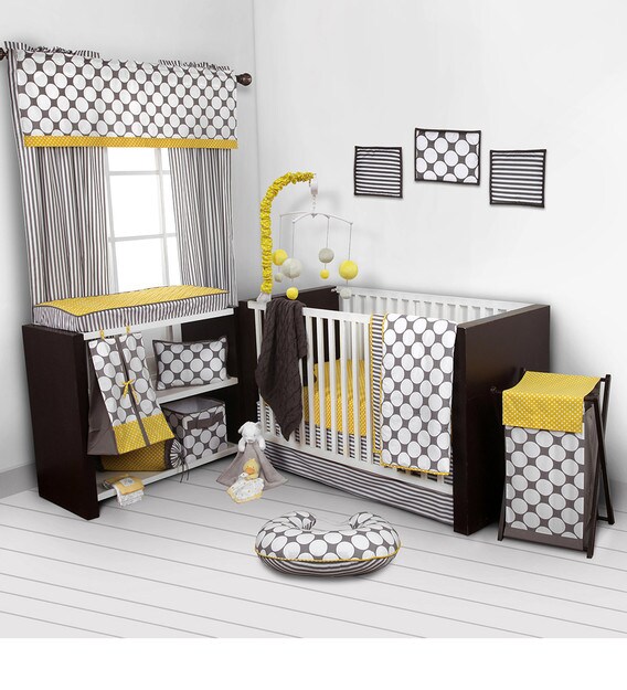 grey crib sets