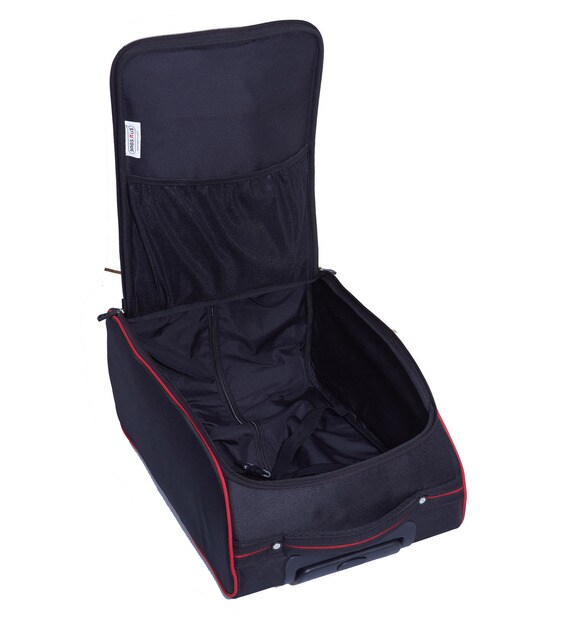 bags r us 36 ltr polyester black cabin trolley bag