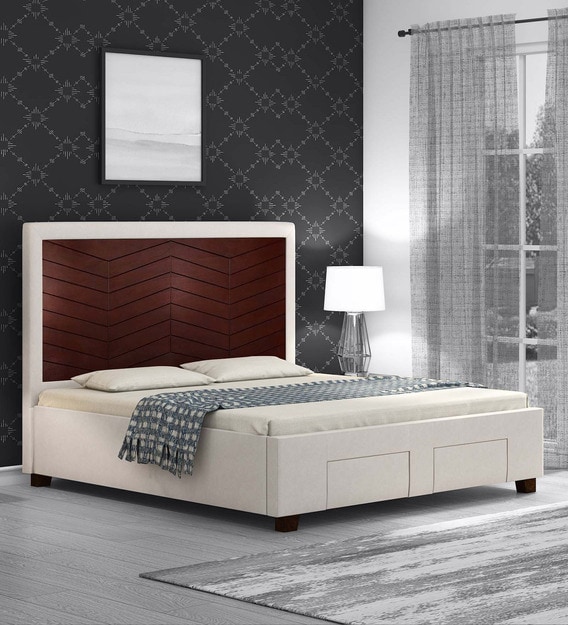 Featured image of post Grey King Size Bed Frame With Storage - Plywood king size bed frame with storage.