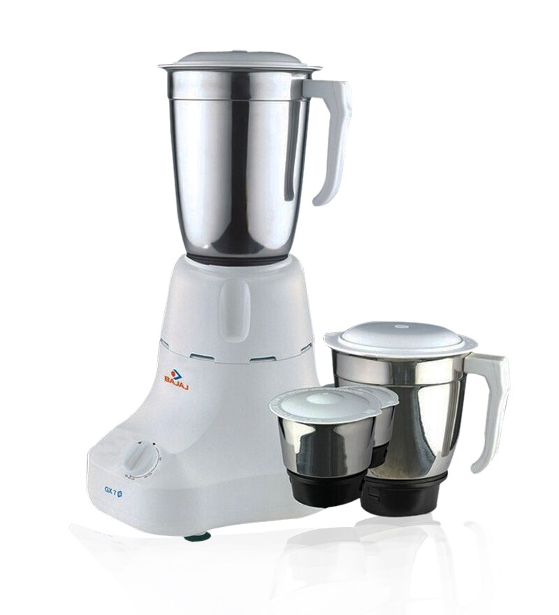 Buy Bajaj GX7 3 Jars Mixer Grinder (White) Online - Juicer Mixer ...