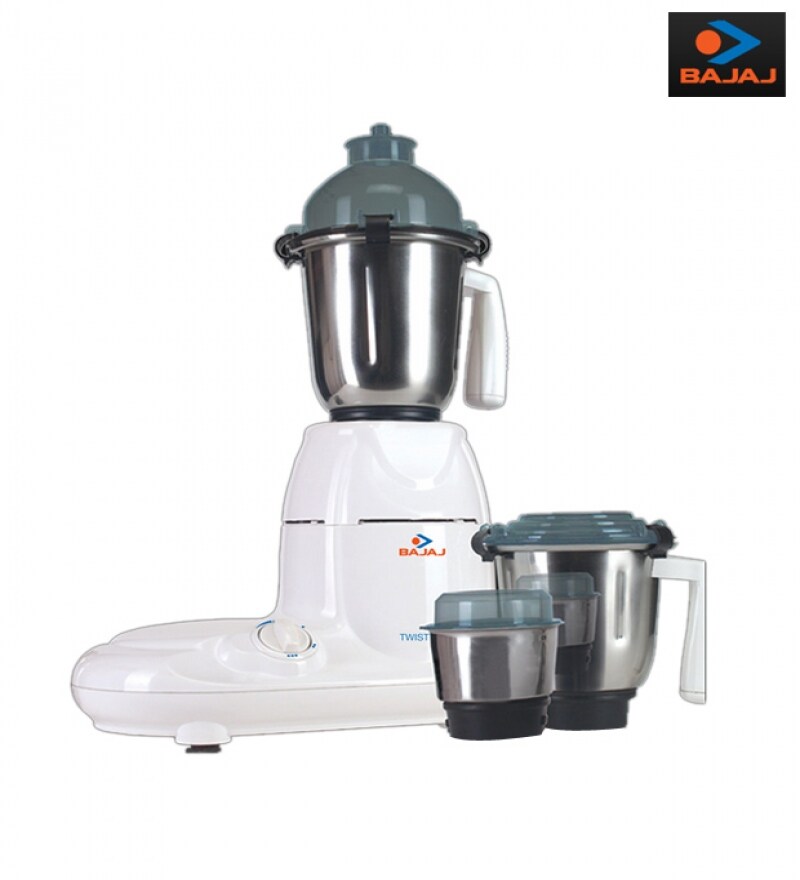 Buy Bajaj TWISTER 3 Jars Mixer Grinder (White) Online Juicer Mixer