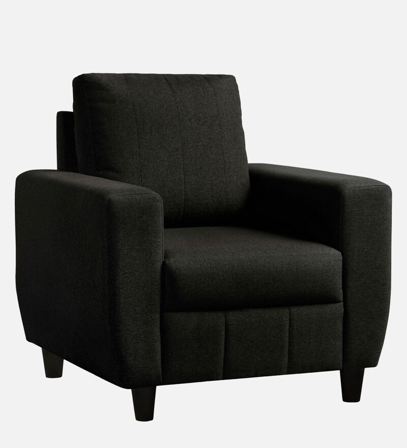 Buy Bae Fabric 1 Seater Sofa in Woody Brown Colour by Sleepyhead Online