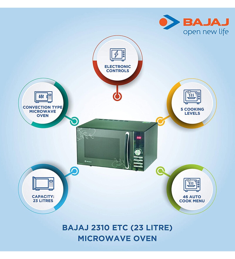 Buy Bajaj 2310 ETC Convection Microwave Oven (23 Ltr,Black) Online Microwaves OTGs