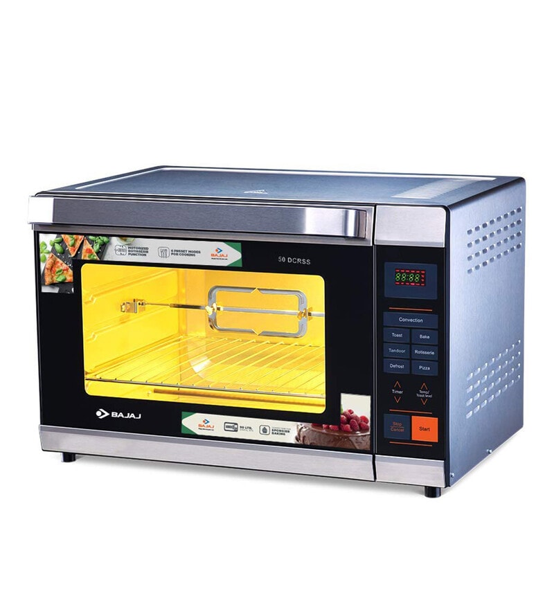 Buy Bajaj 50 DCRSS 50Litres Oven Toaster Grill (Silver/Black) Online