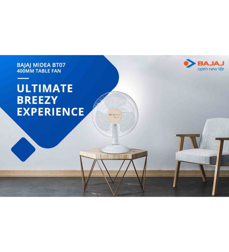 Buy Bajaj Midea BT-07 400mm Table Fan 