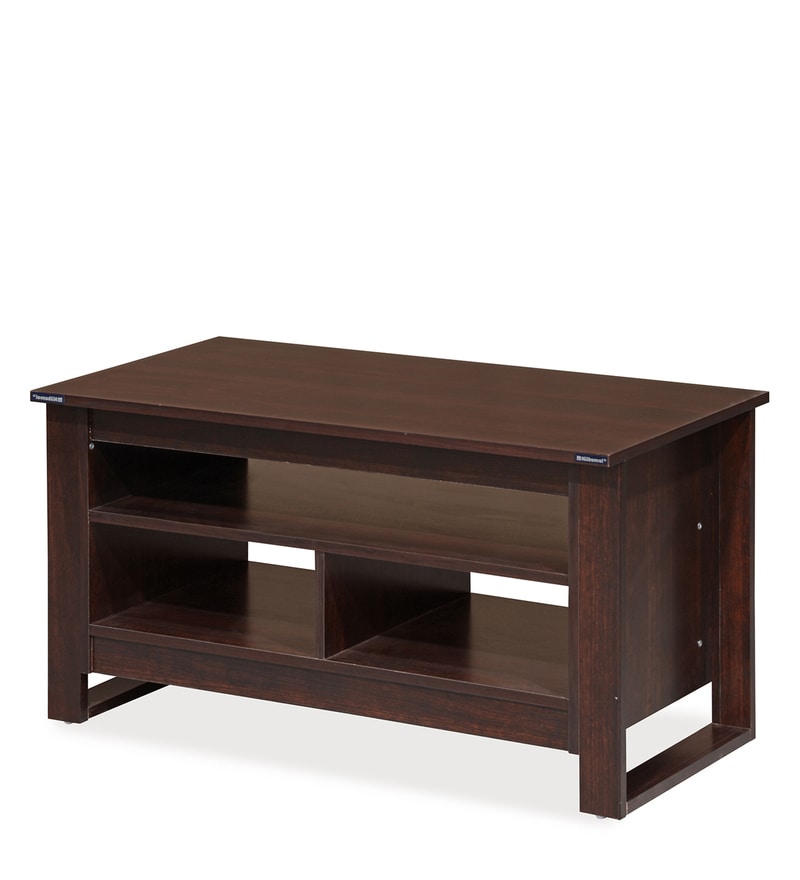 barcelona coffee table in walnut finish by nilkamal