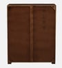Baarn Mango Wood 2 Door Bar Cabinet In Rustic Teak Finish