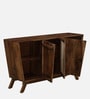 Baarn Mango Wood 3 Door Sideboard In Rustic Teak Finish