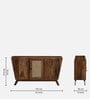 Baarn Mango Wood 3 Door Sideboard In Rustic Teak Finish