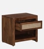 Baarn Mango Wood Bedside Table In Rustic Teak Finish