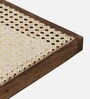 Baarn Mango Wood C Shaped Table In Rustic Teak Finish