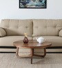 Baarn Mango Wood Coffee Table In Rustic Teak Finish