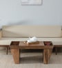 Baarn Mango Wood Coffee Table In Rustic Teak Finish With Magazine Holder