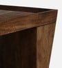 Baarn Mango Wood Coffee Table In Rustic Teak Finish With Magazine Holder