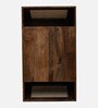 Baarn Mango Wood Coffee Table In Rustic Teak Finish With Magazine Holder