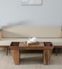 Baarn Mango Wood Coffee Table In Rustic Teak Finish With Magazine Holder