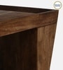Baarn Mango Wood Coffee Table In Rustic Teak Finish With Magazine Holder