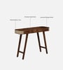 Baarn Mango Wood Console Table In Rustic Teak Finish