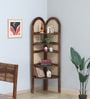 Baarn Mango Wood Display Shelf In Rustic Teak Finish
