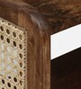 Baarn Mango Wood End Table In Rustic Teak Finish