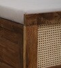 Baarn Mango Wood King Size Bed In Rustic Teak Finish With Box Storage