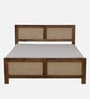 Baarn Mango Wood King Size Bed In Rustic Teak Finish With Box Storage