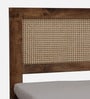 Baarn Mango Wood King Size Bed In Rustic Teak Finish With Box Storage