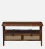 Baarn Mango Wood Large Coffee Table In Rustic Teak Finish