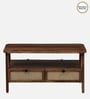 Baarn Mango Wood Large Coffee Table In Rustic Teak Finish