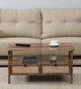 Baarn Mango Wood Large Coffee Table In Rustic Teak Finish